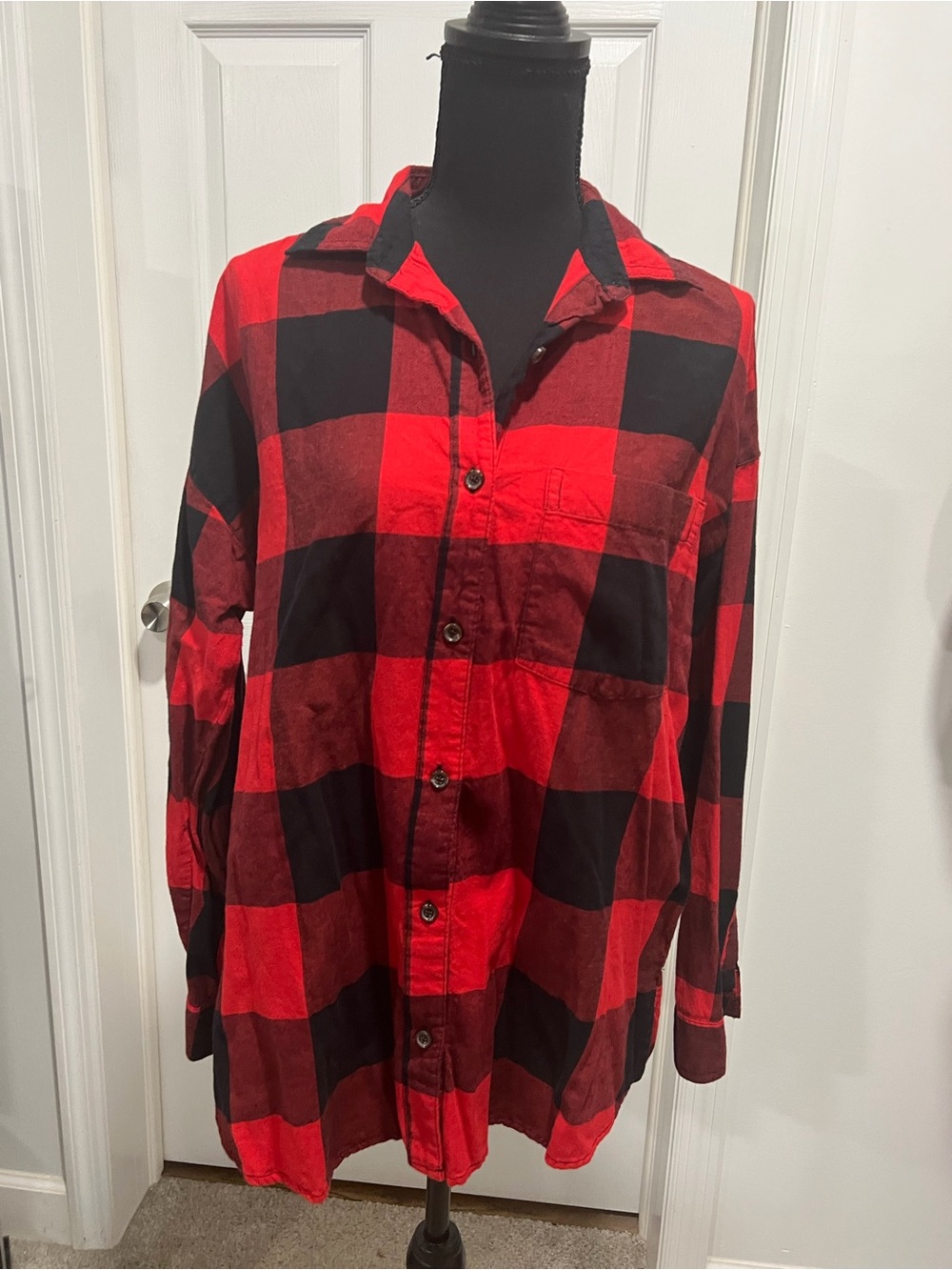 Classic Red & Black Buffalo Plaid Shirt